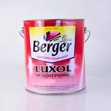 Berger - Luxol Hi Gloss Enamel Golden Yellow Paint - 4Lt