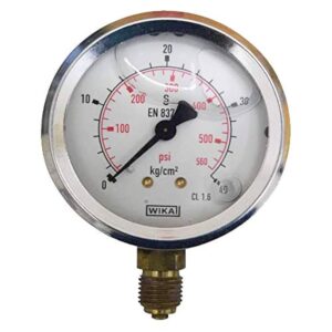 WIKA - 232.50.100 - Pressure Gauge - Dial Size 100mm - Range 0-40 KG/CM²